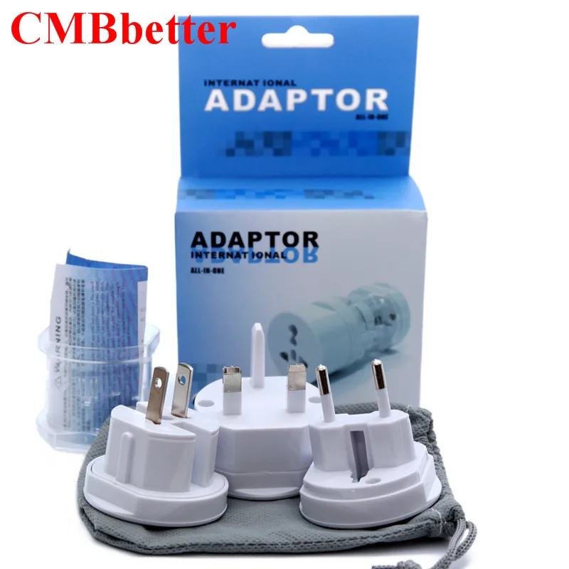 

Universal Plug Electrical Adapter Portable Power Socket Outlet All in One Travel Converter Worldwide Use for US/UK/EU/AU