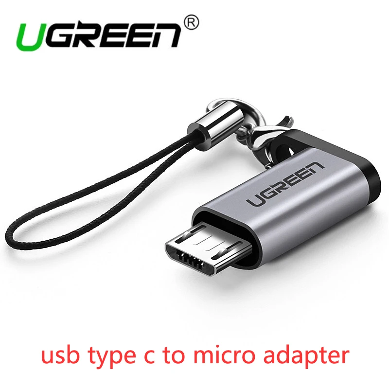 Ugreen кабель-Переходник usb c на кабель micro usb адаптер для samsung s6 s7 huawei xiaomi 4 sony usb type-c преобразователь планшет телефон android зарядное устройство - Цвет: Type-c to micro