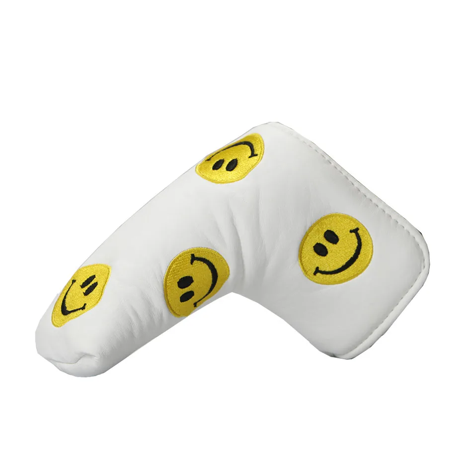 Гольф- клубов клюшкой headcover пу вышивки headcover headcover Blade гольф клюшкой - Цвет: style2      white