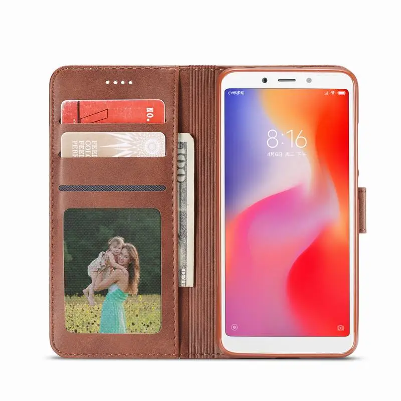 Роскошные Чехлы для Xiaomi Redmi 6A 7A, чехол с магнитной застежкой, кошелек, винтажные кожаные сумки для телефона, чехол для Xiomi Redmi Note 7 6 A Pro Coque