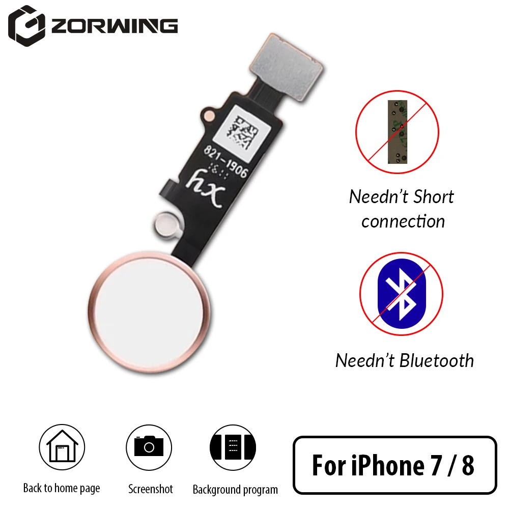 

High quality Home Button Flex Cable for iPhone 7 8 Return Home Universal Function Solution For iPhone 7 8 Plus Home