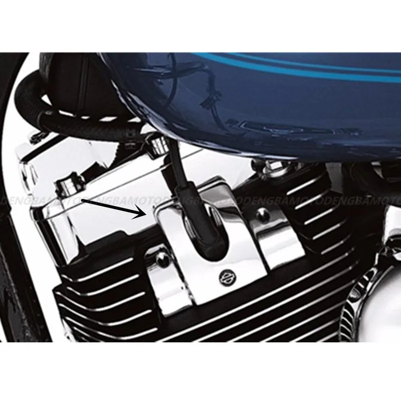 Перетащите морщин Свеча зажигания двигателя заполнены Обложка для Sportster XL883 XL1200 XR1200 2004 2005 2006-2013