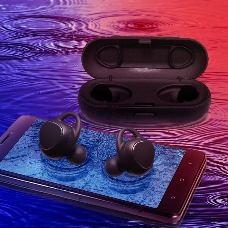 Портативные TWS наушники Bluetooth 5 0 Беспроводные стереонаушники спортивные мини с