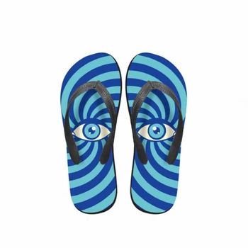 

Customized Fashion Men's Rubber Flip Flops 2019 Summer Non-slip Slippers Male Wear-resisting Stripe Printed Man Beach Sandals