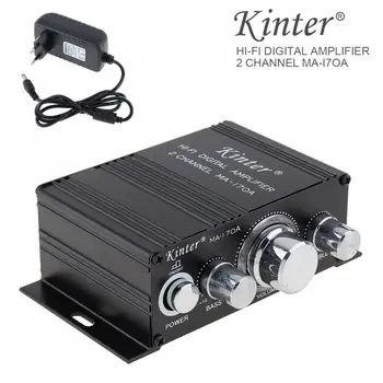 

Hi-Fi 2CH Car Audio Power Amplifier FM Radio Player Reverberation Function Support MP3/FM/USB/SD/DVD/Microphone / Phone APP