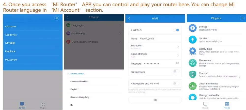 Английское приложение, Xiaomi Youth, Wifi роутер, портативный, мини размер, умный роутер, поддержка Throughwall, модель 2,4G для дома и офиса