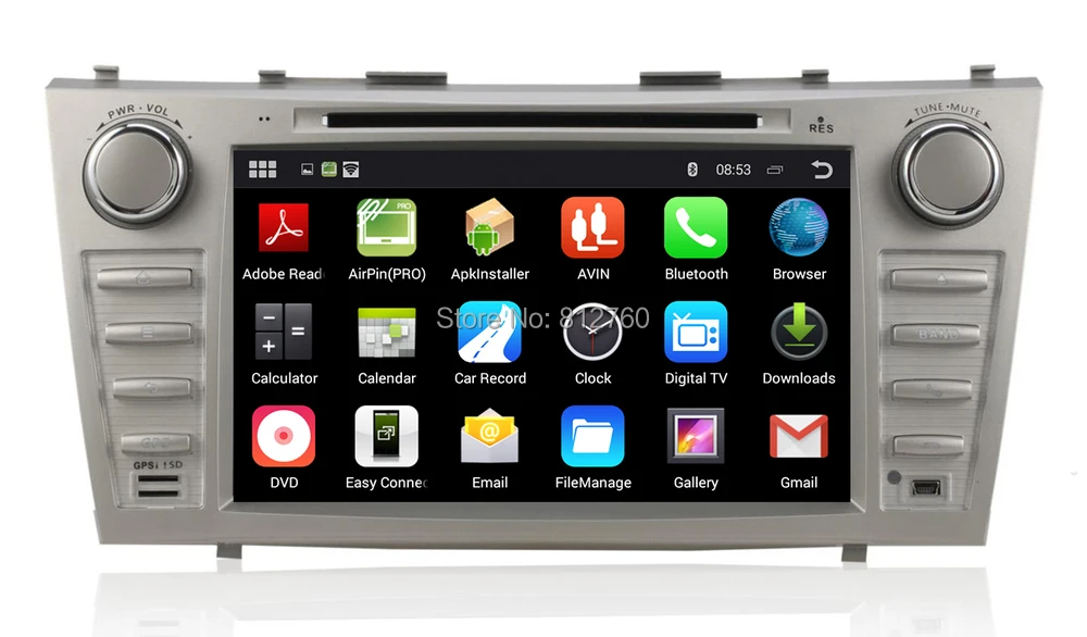 Best Octa Core HD 1024X600 Android 8.1 Car DVD Player For Toyota Camry 2007 2008 2009 2010 2011 GPS Navigation Radio BT Stereo system 3