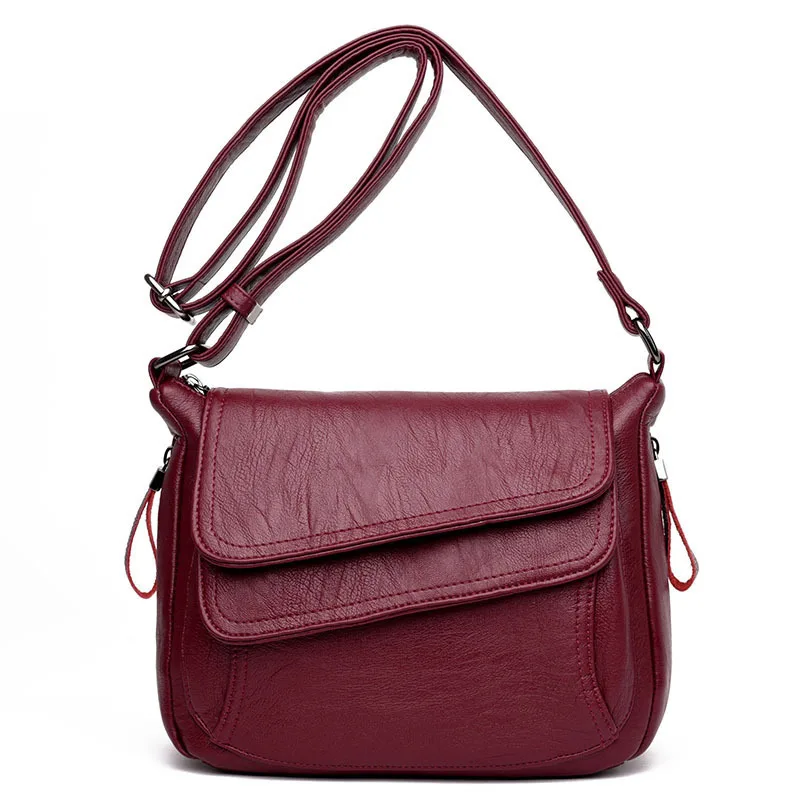 Новая высококачественная женская кожаная сумка через плечо, модная роскошная дизайнерская маленькая квадратная сумка, черная синяя сумка-мессенджер для девочек