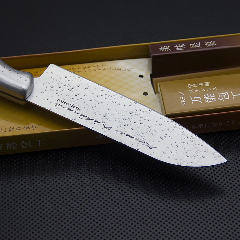 6,3 дюймов нож шеф-повара Santoku 420SS лезвие кухонный нож с ручкой из нержавеющей стали бытовые инструменты поварские ножи
