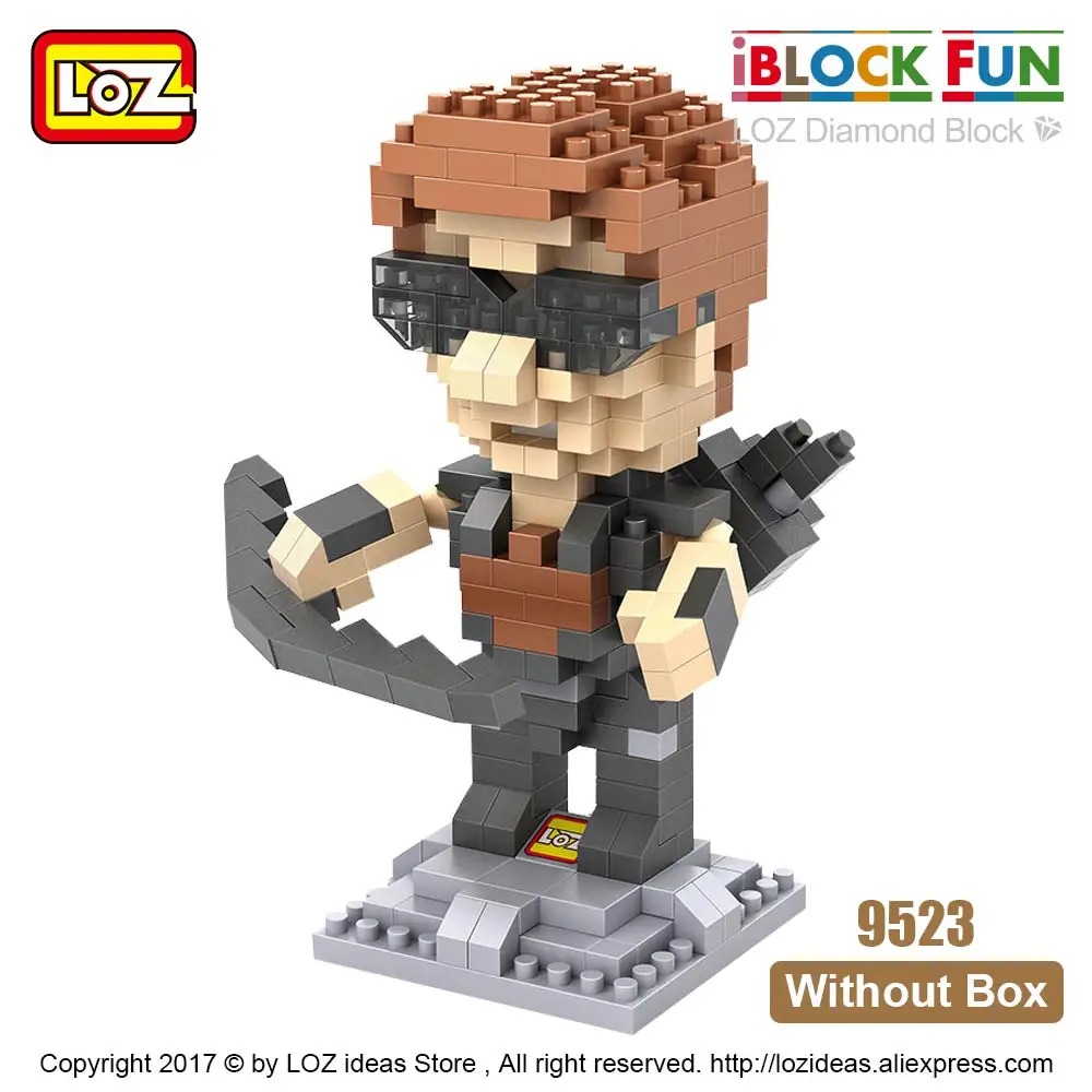 LOZ, алмазные блоки, супергерои, строительные блоки, Мини фигурки, Детские супергерои, кирпичи, пластиковые сборные игрушки для детей - Цвет: 9523 Without Box