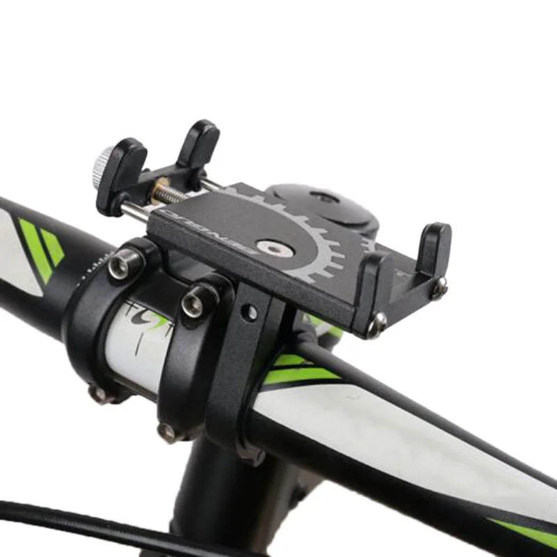 Aluminum Bicycle Phone Holder MTB Mountain Road Bike Motorcycle For 3.5-6.5 inch mobile support GPS Cycling Bracket Mount