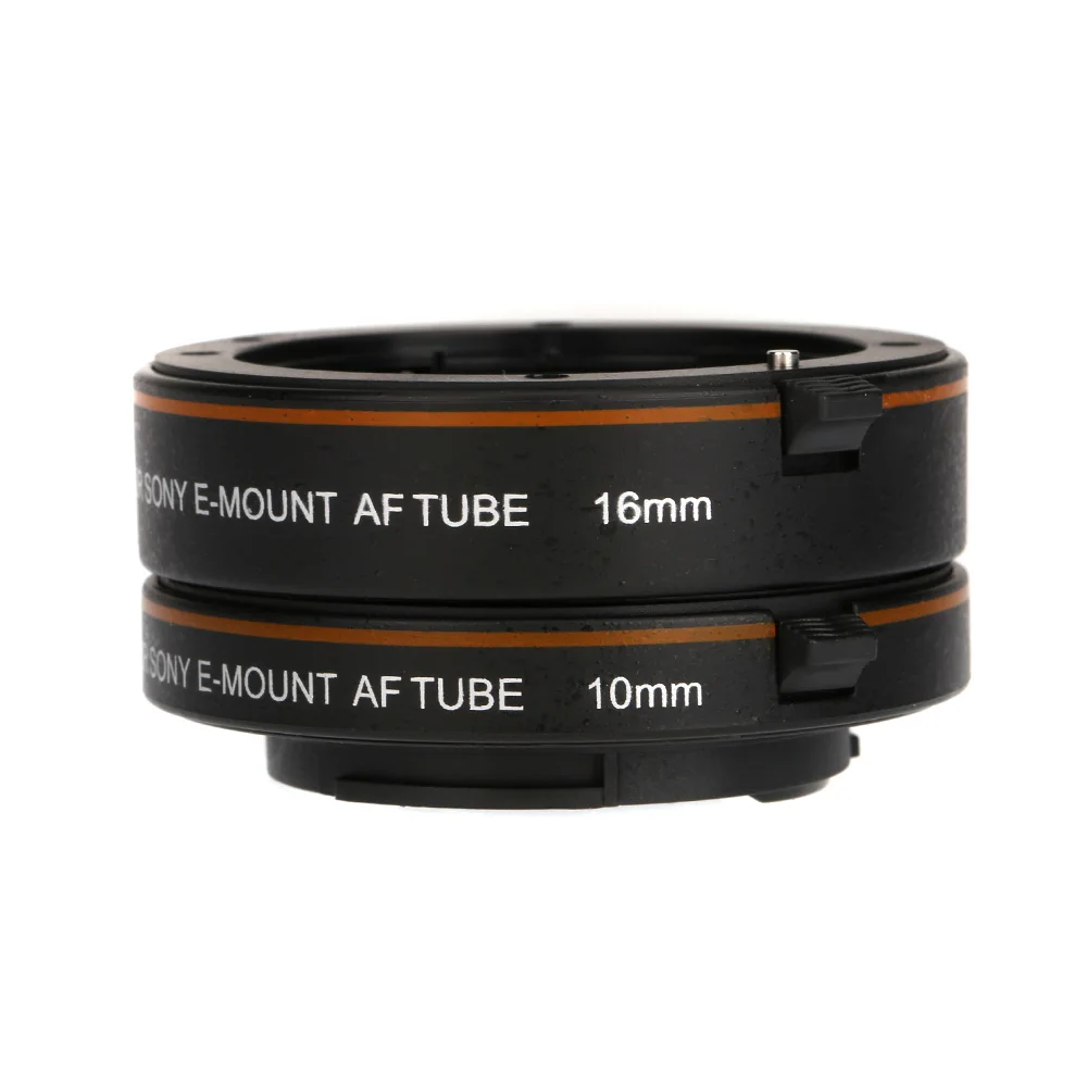 NEW Macro AF Auto Focus Extension DG Tube 10mm 16mm Set Ring Plastic Mount for Sony E-mout NEX NEX-6 A3000 DSLR Cameras