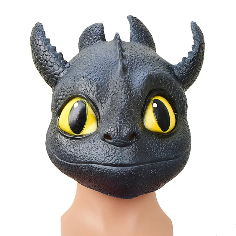 

How To Train Your Dragon 3 Toothless Head Mask Toys for Children Adult