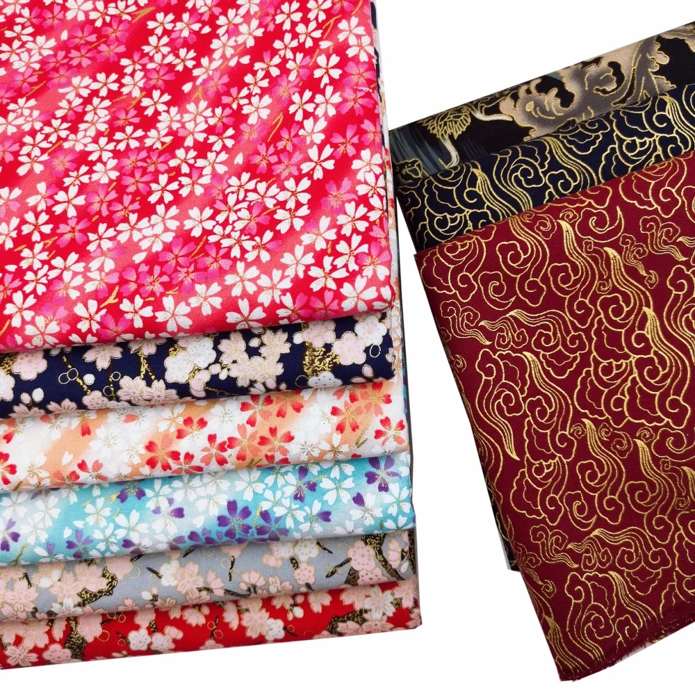 

Sraekar,New 45x45cm DIY Tablecloth Bag Sewing Craft Patchwork Quilting Decor Cotton Bronzed Japanese Style Butterfly Fabric