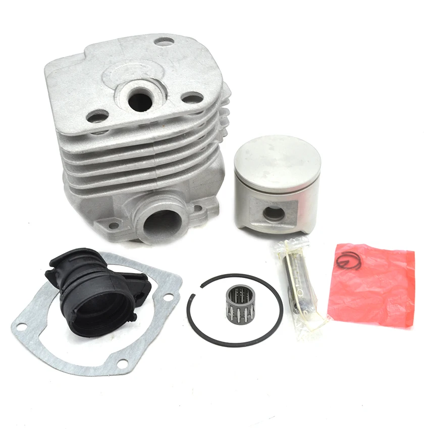 

48mm Round Cylinder Piston Ring Set Intake Manifold Boot Round Type For Husqvarna 365 Chainsaw Parts