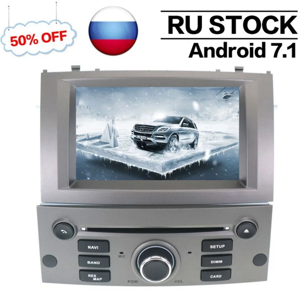 

RU Stock Android 7.1 System 2 Din Radio for Peugeot 407 2004-2010 GPS Navigation CD DVD Player 4 Core Bluetooth Mirorr Link Unit