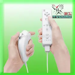 Беспроводной пульт дистанционного управления для Wii встроенный Движения плюс Remote и Nunchuk