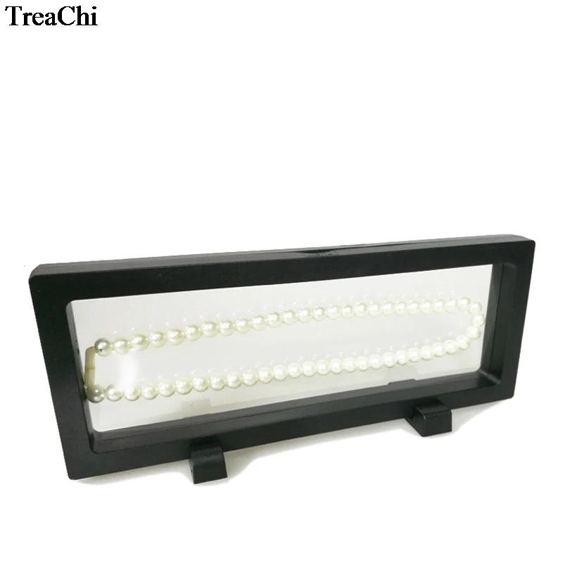 Recloseable PET Membrane Window Case Necklace Bracelet  Suspension Holder Diamond Ring Watch Jewelry Display Box 9*23cm
