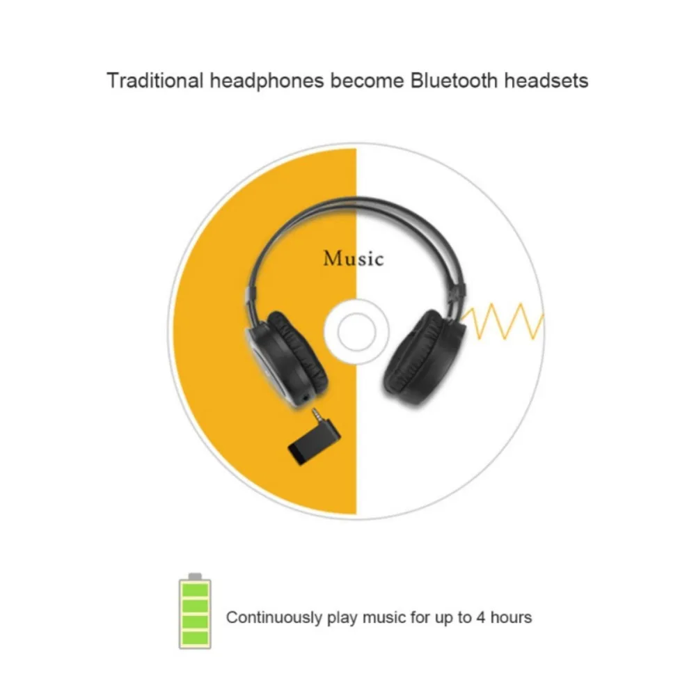 Bluetooth Receiver 4 2 Wireless Bluetooth Audio Receiver 3 5mm Car Aux Bluetooth Adapter for Speaker Headphone Hands free