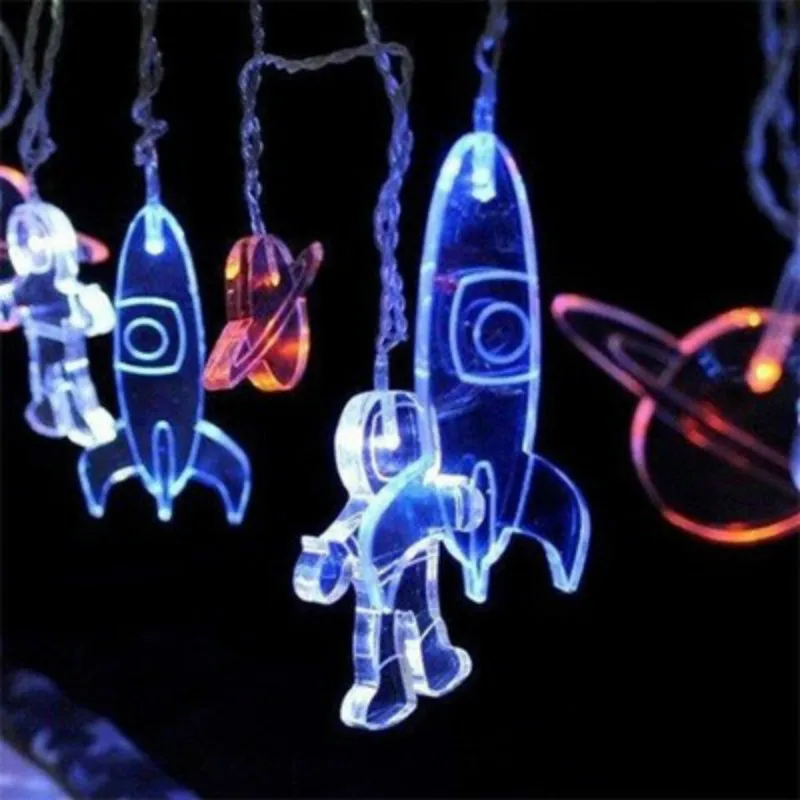 

Cross-border astronaut LED battery lamp string bedroom holiday decoration lamp DIY lovely small light string outdoor waterproof
