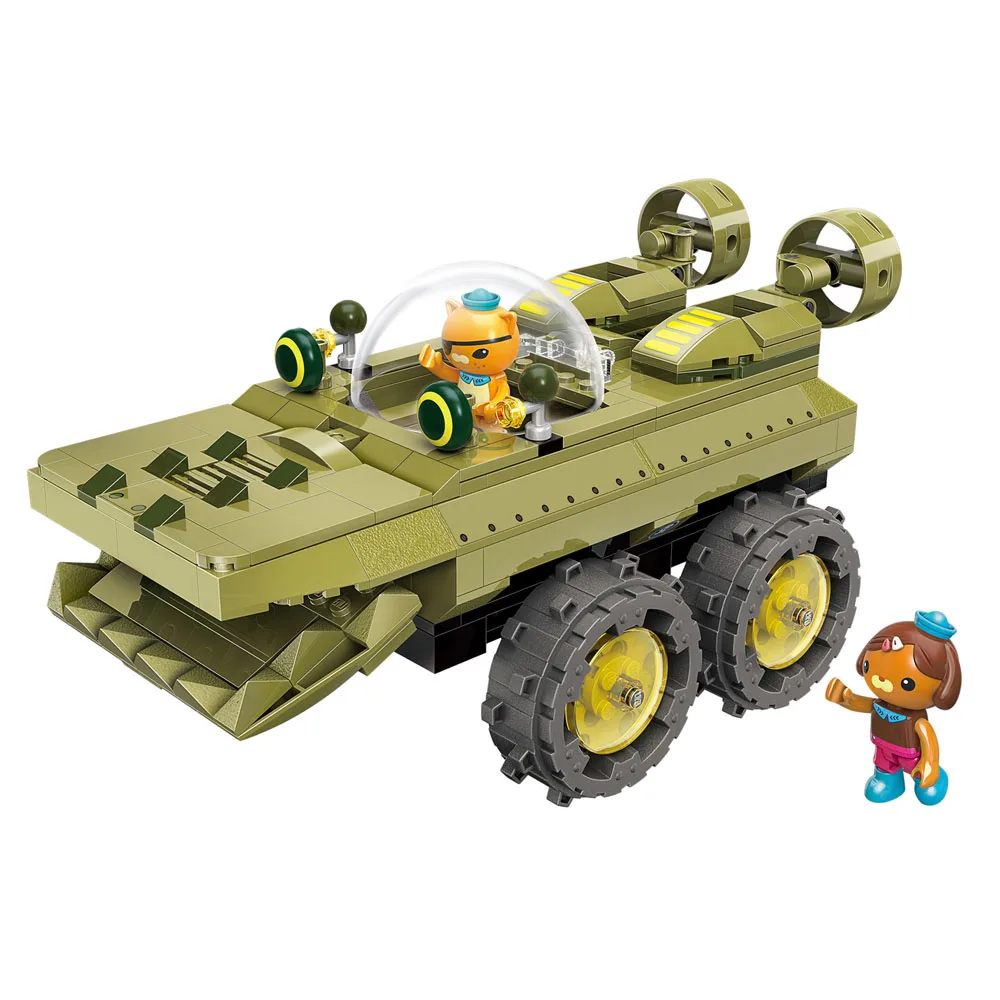 

Enlighten Building Block Octonauts GUP-K Alligator Vehicle & kwazii shellington 330pcs Educational Bricks Toy