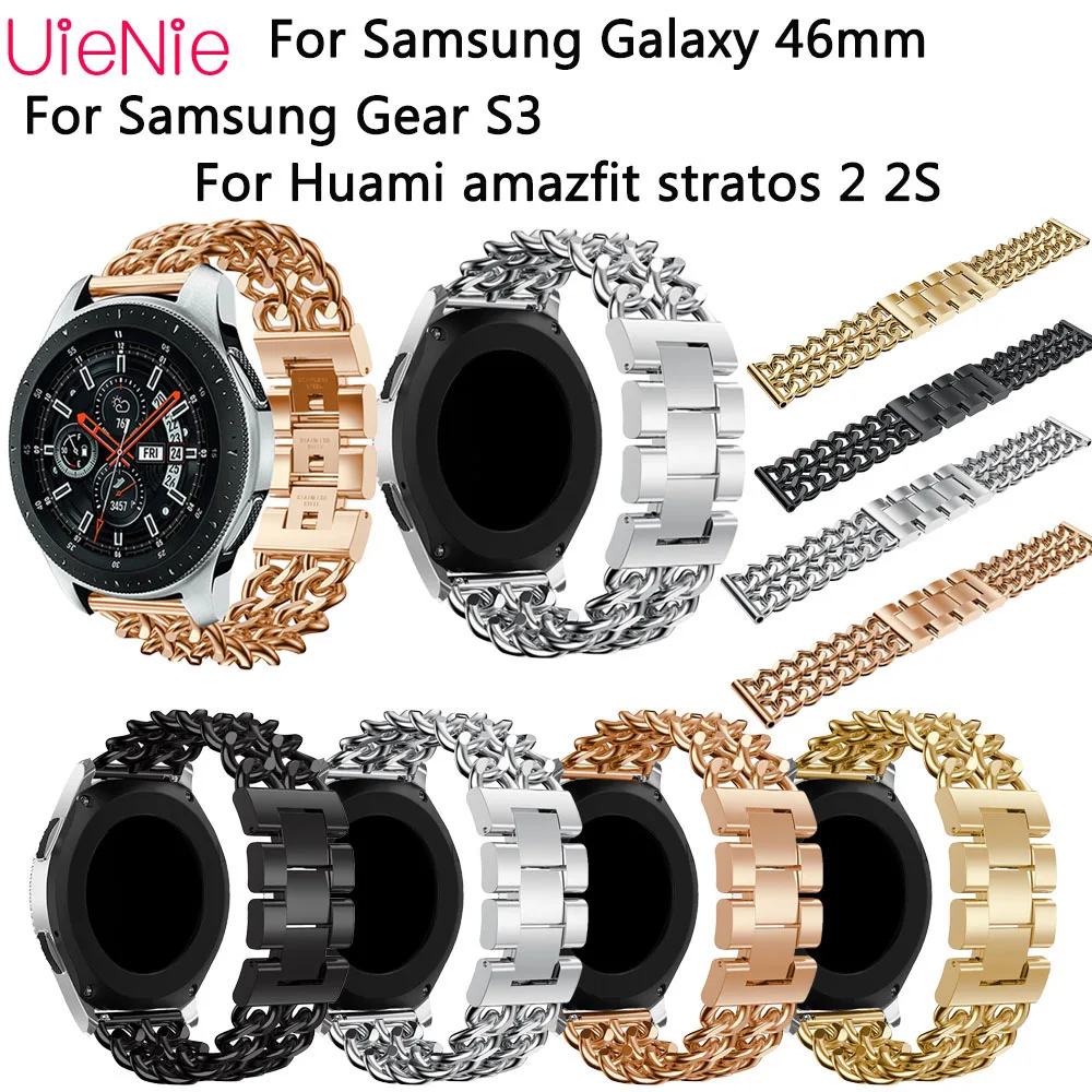 

22mm Fashion watchband For Samsung Gear S3 band For Samsung Galaxy 46mm strap smart watch wristband bracelet accessories