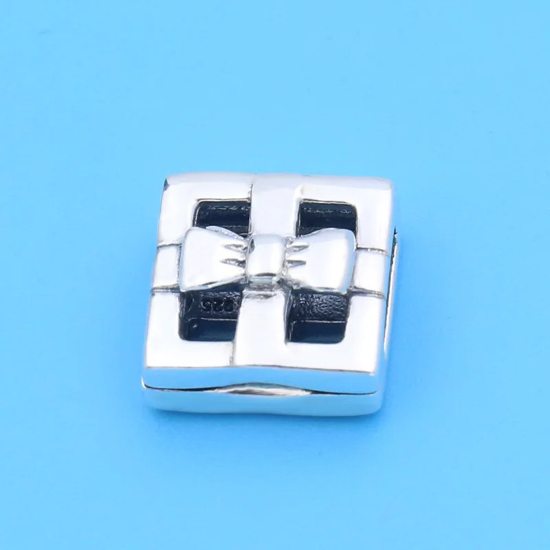 pdl327-SILVER 925 пробы Серебряный вечный Искрящийся зажим подвески, подходит для оригинального Pandora браслет reflexions, подарок для DIY ювелирных бусин - Цвет: pdl327-SILVER