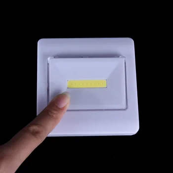 

Ultra Bright Mini COB LED Wall Light Night Lights Camp Lamp Battery Operated with Switch Magic Tape for Garage Closet