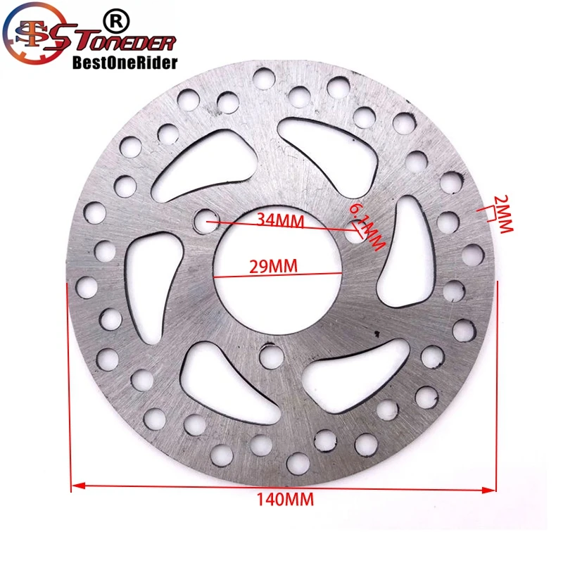 Stoneder 29 мм 140 мм стальной тормозной диск ротора катушки, обеспечивающий отсутствие вибрации при 2-х тактный газа Электрический скутер карманный мини Байк квадроцикл вездеход 4 Wheeler 47cc 49cc