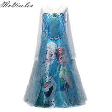 Рождественское платье; детское платье принцессы Эльзы и Анны для девочек; вечерние платья; летнее свадебное платье под заказ