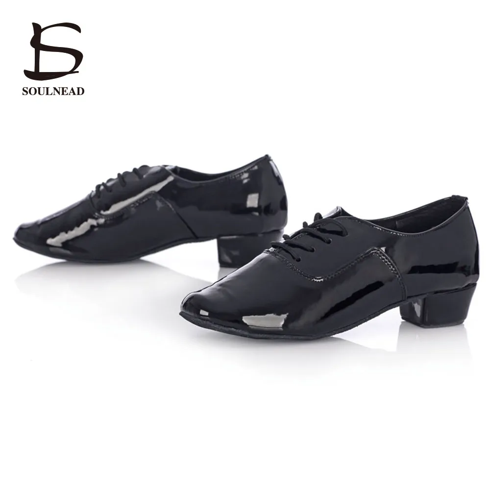 melhor 2017 Mens Sapatos Baratos Sapatos de Dança Latina Ballroom Tango Salsa Sapatos de Dança Sapatos de Dança Meninos Preto Branco PU Zapatos Baile latino Mujer