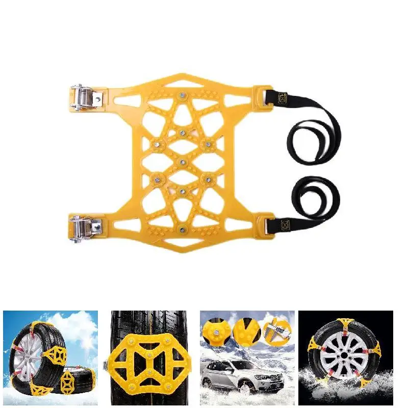 

2018 3 Pcs Snow Tire Chains Anti-skid Safety Emergency TPU For Winter Car Vehicle Climbing Mud CSL88