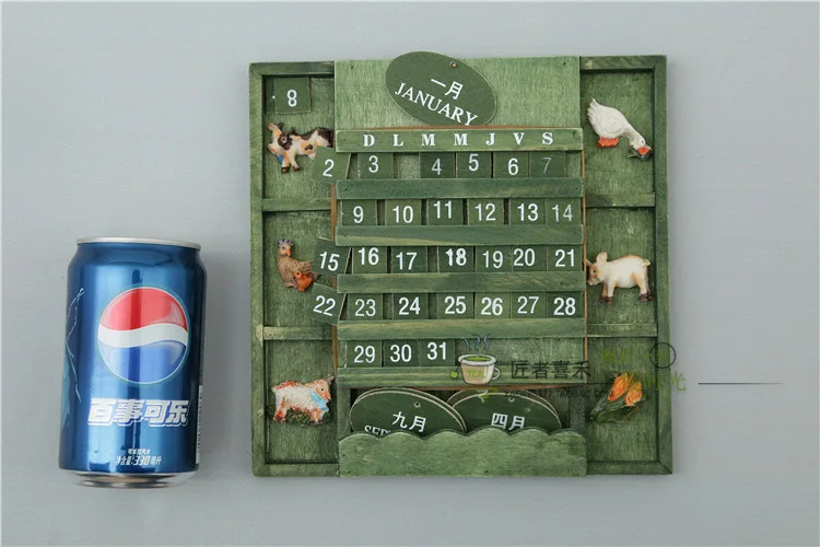 Zakka miditerrranean Sea деревянный настольный календарь, Настольный ежедневник, книга, офисный стол, товары для школы