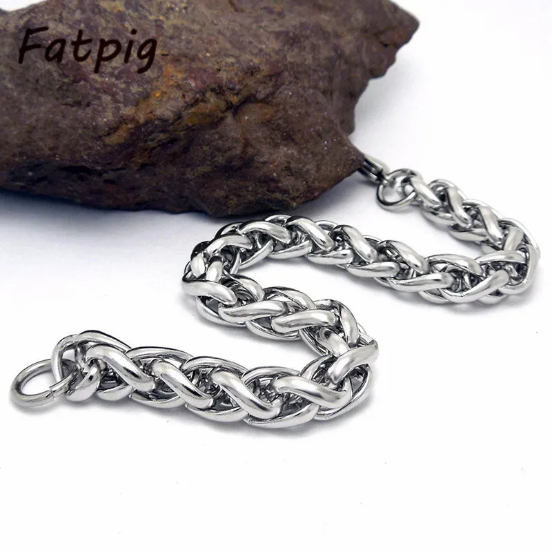 

1pcs Stainless Steel Men Chain Bangle Bracelet Jewelry Accessories Link Chain Bangle