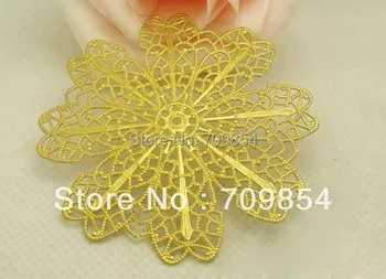 

fashion 63mm flower Filigree connector accessories