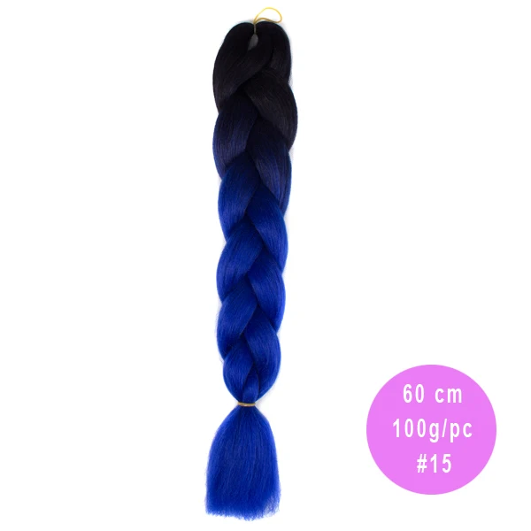 TOMO радужные огромные косички синтетические плетеные волосы 24 дюйма 60 см вязанные крючком волосы для наращивания Xpression крючком косички 100 г/упак - Цвет: P1B/613