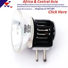 DONAR DN-29800 ELS ELR 16 в 50 Вт JCR16V-50W MR14 GX7.9 ELS/ELR 16V50W галогеновая лампочка filmstrip микропленка горка проектор лампа