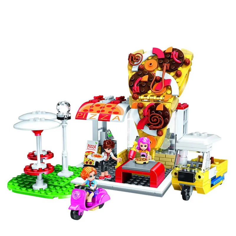 

2019 Girl Princess City POP Pizza House Model Building Blocks Bricks Assemble Toys For Children Compatible With Lego Friends