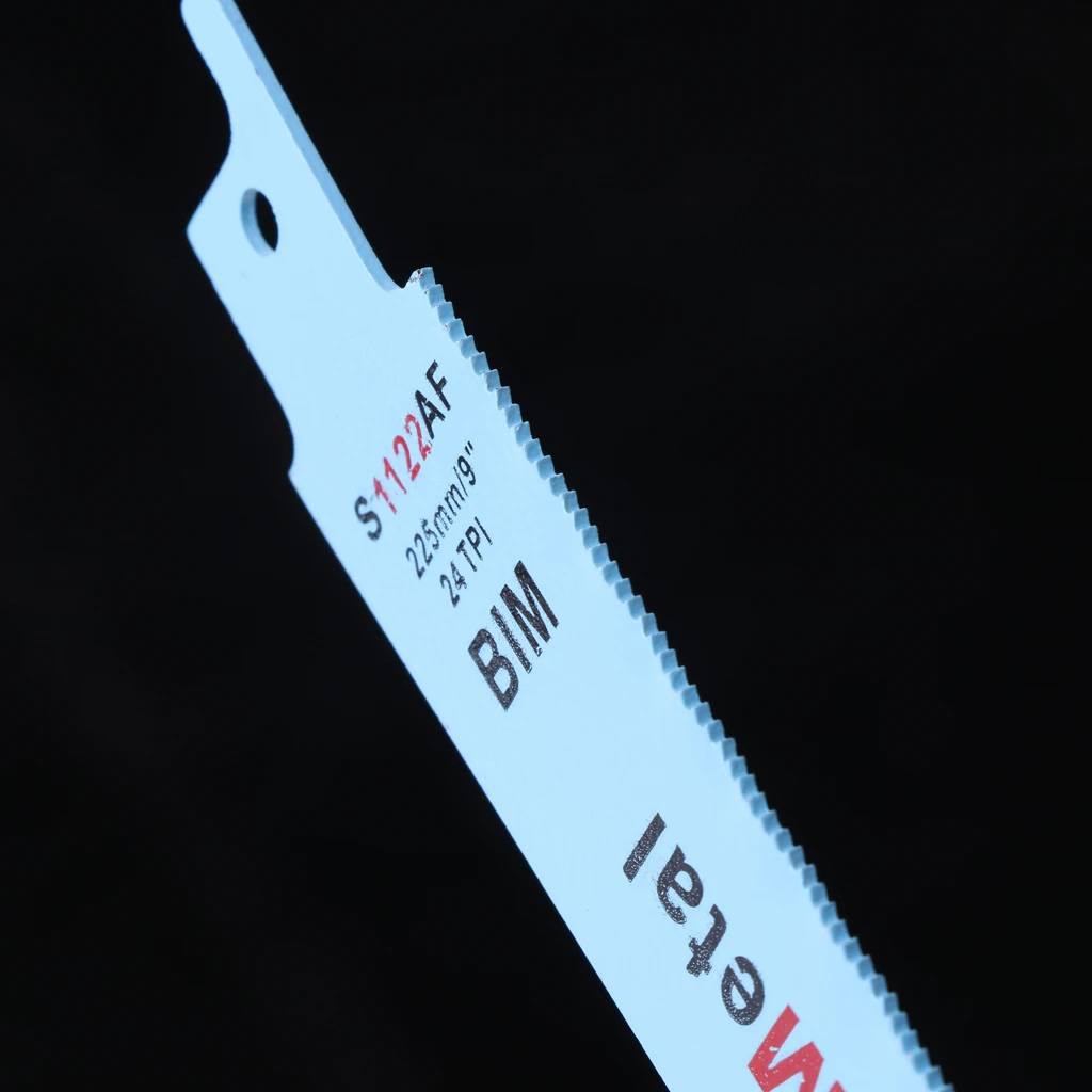 RRI/ Hoja de sierra rec/íproca BIM S1122AF de 5 piezas 227 mm 9para cortar madera y metal