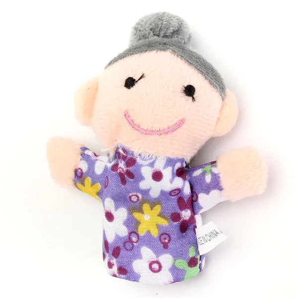 6 Pcs Finger Puppets Plush Cloth Toy Baby Bed Stories Helper Doll