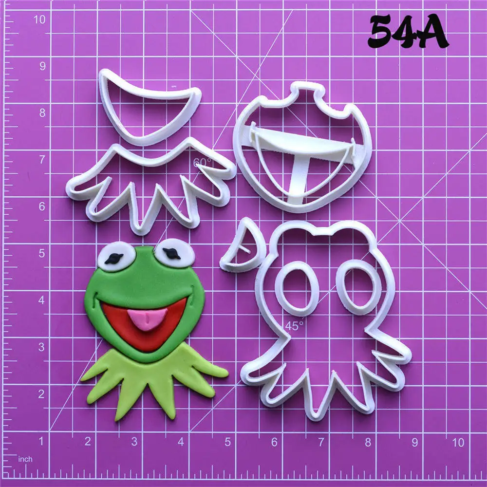 

Cartoon TV Character Piggy Kermit Cake Decorating Tools Custom Made 3D Printed Cookie Cutter Set