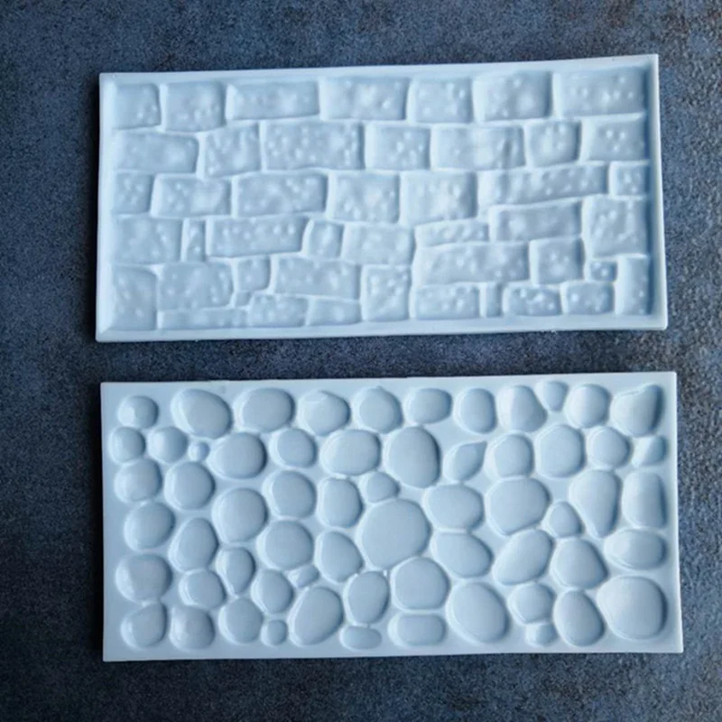 

Fondant Decorating 2 Pieces Of Stone Wall Embossing Die Fondant Cake Skirt Mold Baking Tools