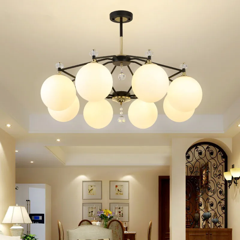Good Modern Living Room Chandelier Novelty Fixtures Nordic Hanging Lights Restaurant Pendant Lamps Bedroom Lighting Led Chandeliers A Plastic Case Is Compartmentalized For Safe Storage Chandeliers