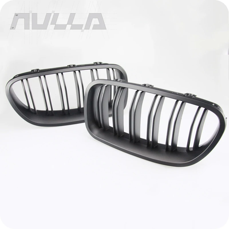 cheap Front Dual Kidney Grille for BMW 5 series F10 F11 F18 2010 2017 Black Matte Gloss M5 Style 520i 523i 525i 530i 535i Grill