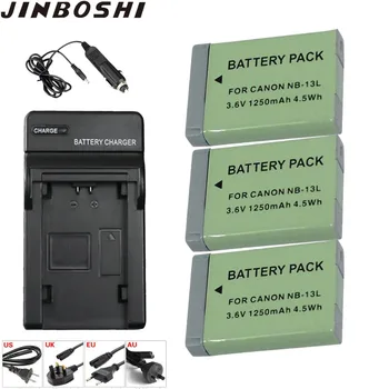 

3pc NB-13L NB13L NB 13L Rechargeable Li-ion Battery + Charger + Car Cable for Canon G5X G7X G9X G7 X Mark II SX720 HS