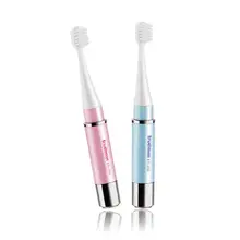 Детская электрическая зубная щетка с рисунком из мультфильма, Детская домашняя милая мягкая электрическая зубная щетка для волос, 2 предмета, двухсторонняя чистая Сменная головка