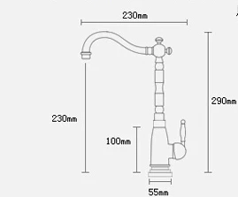 torneira de agua da cozinha mixer g4399 guindaste 02