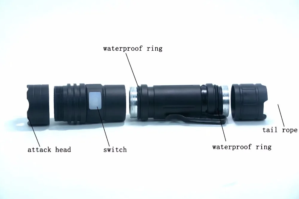 Tinhofire V7 2000 люменов CREE xm-l L2 Масштабируемые 5 Режим светодиодный Перезаряжаемые фонарик 18650 Батарея Регулируемый факел лампы