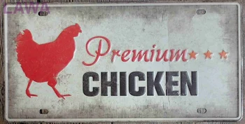 

1 pc Premium Chicken restaurant meat plaques Tin Plate Sign wall man cave Decoration Poster metal vintage retro shabby decor
