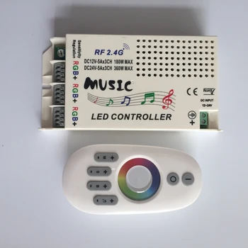 

5pcs Wireless RF 2.4G DC 12V-24V Music Remote Controller for RGB LED Strip Light Module Light Box
